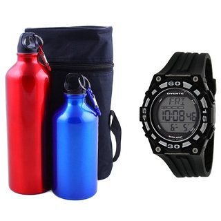 Beatech Heart Rate Monitor with Aluminum Camping Bottle Set