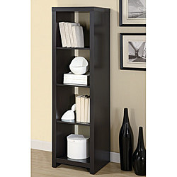 Cappuccino Wood Room Divider Bookcase