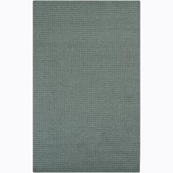Artist's Loom Hand-tufted Contemporary Solid Wool Rug (5'x8')