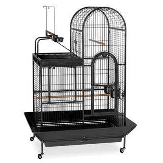 Prevue Pet Products Wrought-iron Black Double-roof Play-top Bird Cage