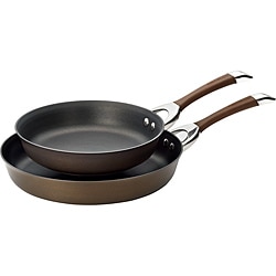 Circulon Symmetry Chocolate Hard-anodized Nonstick 10-inch and 12-inch 2-piece French Skillets