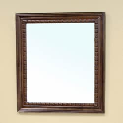 Cresleigh Medium Walnut Bathroom Vanity Mirror