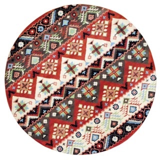 Herat Oriental Indo Hand-tufted Tibetan Wool Round Rug (8' x 8')