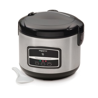 Presto Stainless Steel 16-cup Digital Rice Cooker
