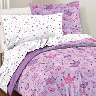 Dream Factory Stars and Crowns Twin-size 5-piece Bed in a Bag with Sheet Set