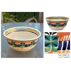 Majolica Ceramic 'Acapulco' Serving Bowl (Mexico)