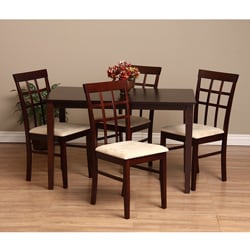 Warehouse of Tiffany Justin Sand 5-Piece Dining Furniture Set