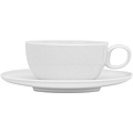 Red Vanilla Everytime White Espresso Cups and Saucers (Set of 6)