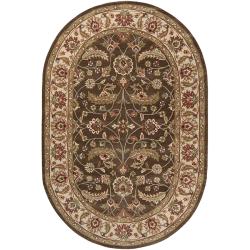 Hand-tufted Alps Wool Rug (6' x 9' Oval)