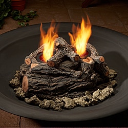 Real Flame 8 in. H x 15 in. W x 10 in. D Gel-burning Outdoor Log Set