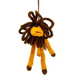 Yarn Lion Ornament (Colombia)