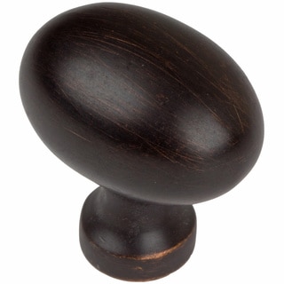 GlideRite 1.25-inch Oil Rubbed Bronze Classic Oval Egg Cabinet Knobs (Pack of 25)