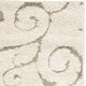 Safavieh Florida Shag Scrollwork Cream/ Beige Runner (2'3 x 7')
