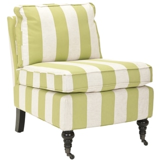 Safavieh Bosio Striped Beige/Green Armless Club Chair
