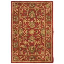 Safavieh Handmade Heirloom Red Wool Rug (2' x 3')