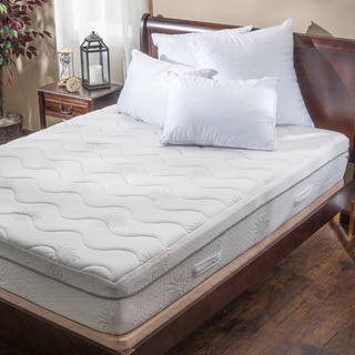 Aloe Gel Memory Foam 11-inch Queen-size Smooth Top Mattress by Christopher Knight Home