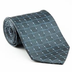 Platinum Ties Men's 'Silver Chrome' Necktie