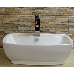 Fine Fixtures Vitreous China Ceramic White Vessel Sink