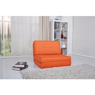 Baltimore Orange Convertible Chair Bed