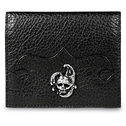 Zeyner Handmade Italian Black Leather Credit Card and ID Case