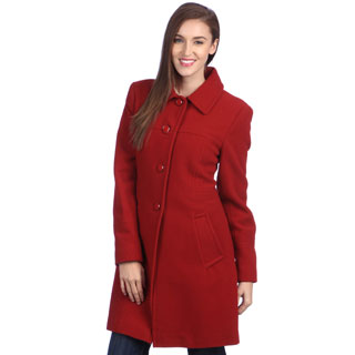 Larry Levine Women's Wool Coat (Available only in Black)