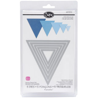 Sizzix Framelits Plain Pennant Triangle Die Cuts Package of 5