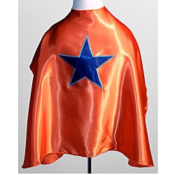 Power Capes Orange with Blue Star Superhero Cape