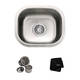 KRAUS 15-inch Undermount Single Bowl 18 Gauge Stainless Steel Bar Sink with NoiseDefend Soundproofing - Thumbnail 0
