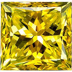 Star Legacy Pet Memorial Diamond - .25 CT Princess-Cut Fancy Yellow Diamond