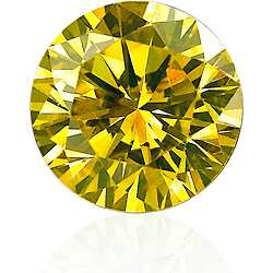 Star Legacy Pet Memorial Diamond - 1.0 CT Round-Cut Fancy Yellow Diamond
