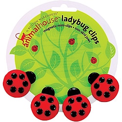 Animal House Ladybug Magnetic Mini Clips