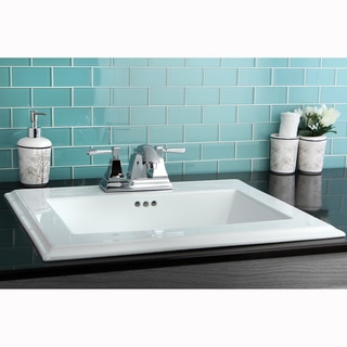 Surface Mount 4-inch Center Bathroom Sink