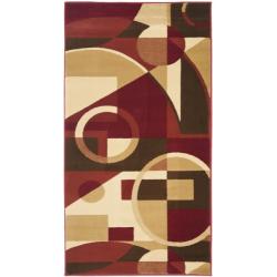 Safavieh Porcello Modern Abstract Red Rug (2' x 3'7)
