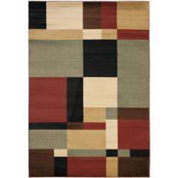 Safavieh Porcello Modern Abstract Multicolored Rug (6' 7 x 9'6)