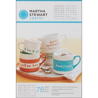 Martha Stewart Typewriter Adhesive Stencils (Pack of 2)