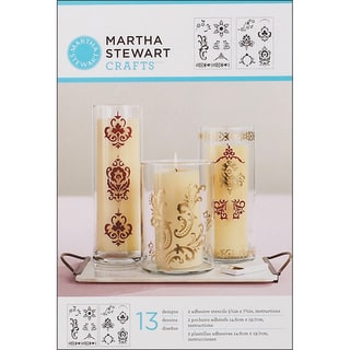 Martha Stewart Scroll Adhesive Stencils (Pack of 2)
