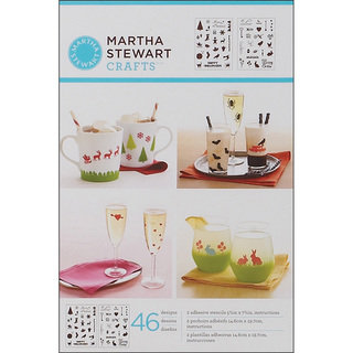 Martha Stewart Adhesive Holiday Icons II Stencils (2 Sheets)