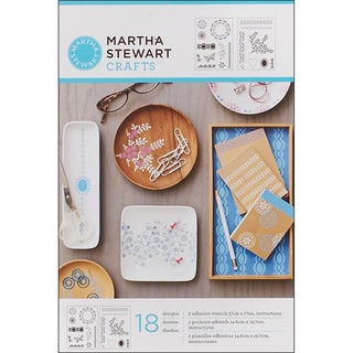 Martha Stewart Adhesive Fair Isle Dots Stencils (2 Sheets)