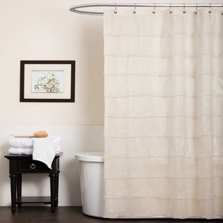 Lush Decor La Sposa Beige Shower Curtain