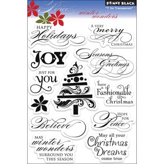 Penny Black Winter Wonders Clear Acrylic Stamps (1 Sheet)