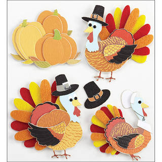 Jolee's Boutique Turkey Characters Dimensional Stickers