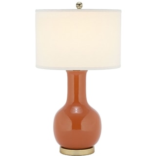 Safavieh Lighting 27.5-inch Louvre Orange Table Lamp