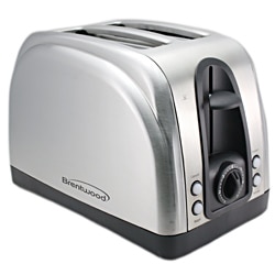 Brentwood TS-225S Stainless Steel 2-slice Toaster