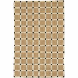 Artist's Loom Hand-woven Contemporary Geometric Natural Eco-friendly Jute Rug (7'9x10'6)