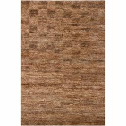 Artist's Loom Hand-woven Contemporary Geometric Natural Eco-friendly Jute Rug (7'9x10'6)