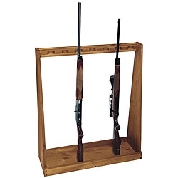 Evans Sports, Inc. Standing Brown Wooden Rifle Rack with Wide Base