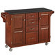 Cherry Finish Black Granite Top Create-a-Cart by Home Styles - Thumbnail 1