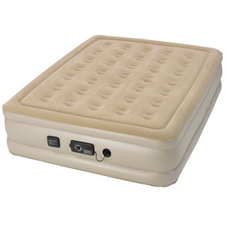 Serta Raised Queen-size Airbed with NeverFlat AC Pump