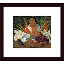 Diego Rivera 'Flower Seller' Framed Print