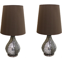 Casa Cortes Mosaic Glass 26-inch Table Lamps (Set of 2)